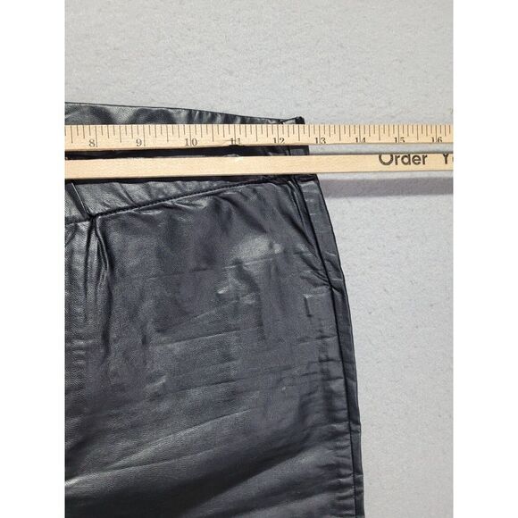 Isabel Marant Etoile Pants Womens 24 x 29 (Actual) Black Faux-Leather Skinny - Picture 5 of 8